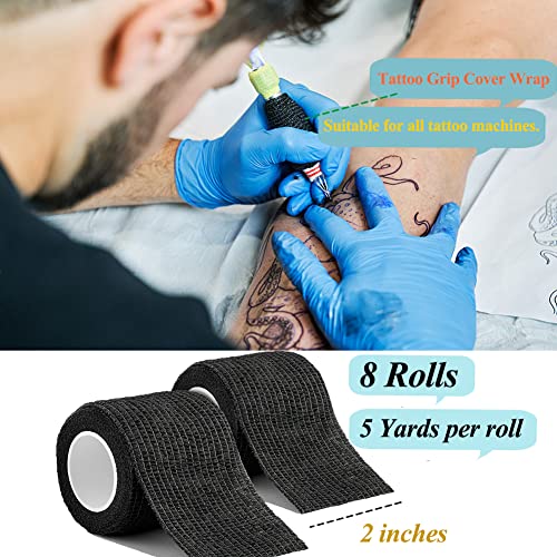 Self Adhesive Bandage Wrap,Black Sports Tape Vet Wrap Cohesive Bandage