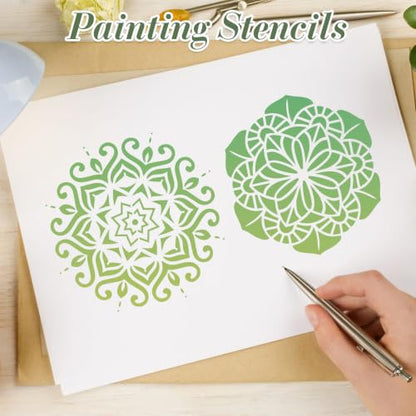 Mandala Stencils for Crafts Reusable 16Pcs Stencils(6X6 Inch) - color: Mandala 2