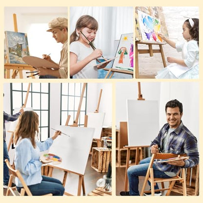 Canvas for Painting, 64 Pack Multi-Size Painting Canvas Board Art Supplies - size: 64pcs