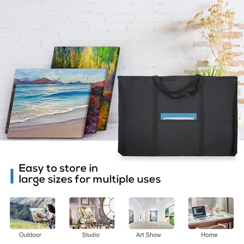 JJRING Dacron Art Portfolio Tote Bag 25'' x 37'' For 24'' x 36'' Black - size: 24''*36''