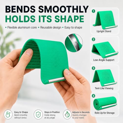 Foldable Phone Stand for Desk, Portable Travel Phone Holder, Aqua - color: Aqua-1PCS