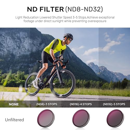 ND/CPL Filter for DJI Osmo Action 6 Accessories,ND8/ND16/ND32/CPL HD/Multi-Layer Coated Optical Lens,Protective Lens