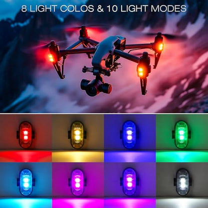 Wireless LED Strobe Lights, RGB Flashing Lights, Remote Control Car Decor - size: 4PCS (Standard 2LEDs)