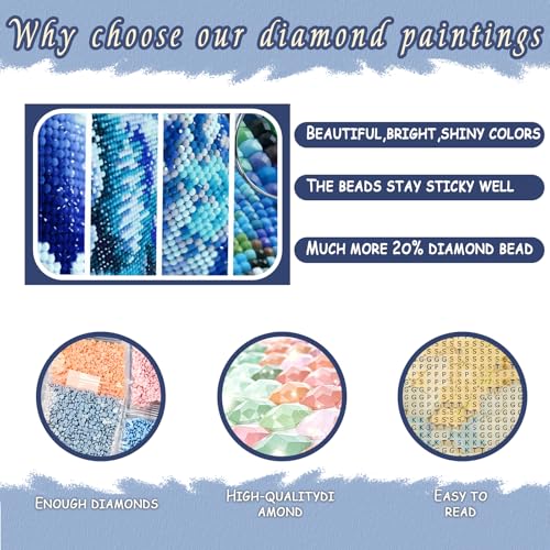 EWJRNSF 6 Pack Landscape Abstract Diamond Painting Kits for Adults DIY - color: Landscape Abstracts