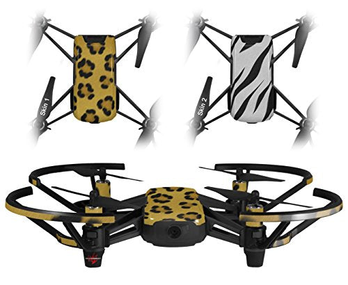 Skin Decal Wrap 2 Pack Compatible with DJI Ryze Tello Leopard Skin Drone NOT Included