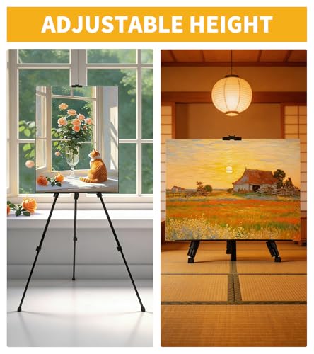 Easel Stand for Sign, Art Painting Artist Display Tripod 17" to 63"