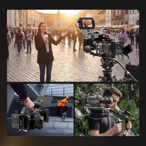 SmallRig Vertical Shooting Cage Kit for Sony FX6, V-Mount Battery Plate, Side Handle Adapter, Integrated Top Handle Mount, HawkLock NATO Rail - 5801