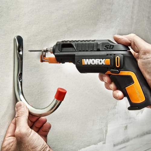 WORX Cordless Screwdriver, 4V 6-Bit Set with Screw Holder, WX255L.5 - style: WX255L.5-USB-W/CASE