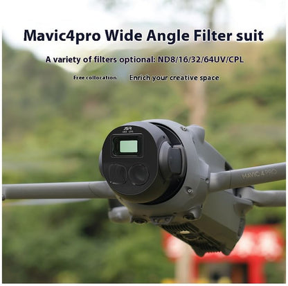 Coyktonty Wide-Angle Lens/Filter Compatible with DJI Mavic 4 Pro(15.5MM/108° Wide-Angle Shooting Range)