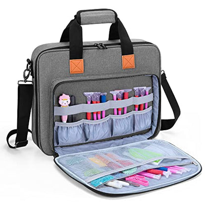 LUXJA Carrying Bag for A4 Light Pad and Diamond Painting Tools, Gray - color: Gray