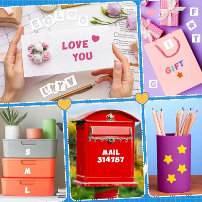 Letter Stencils 40 Pcs, Reusable Alphabet Number Stencils (1 Inch) - size: 1Inch