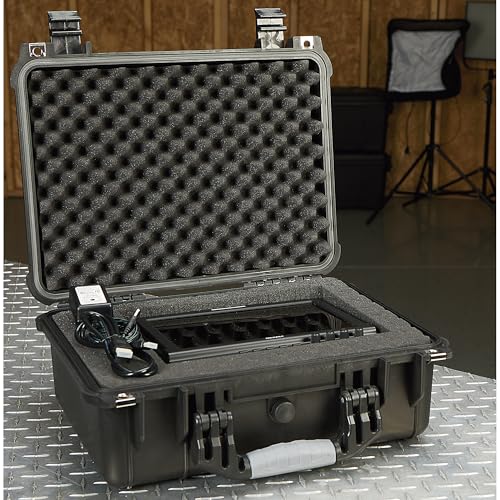 Strongway 16in. Plastic Waterproof Storage Case With Foam, Ammo Box, Fit Use of Drones, Camera, Equipments, Pistols - color: Black