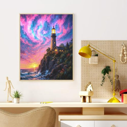 Dawnsphere Aurora Paint by Numbers Kit for Adults Without Frame 16x20 in - color: OP-US17