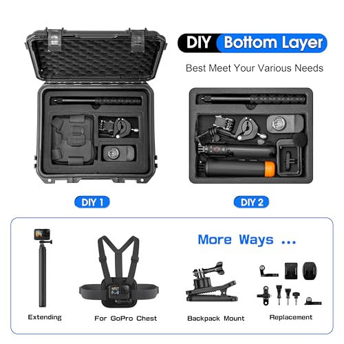 Carrying Organizer Case For Gopro Hero 13/12/11/10 Lit Hero Accessories