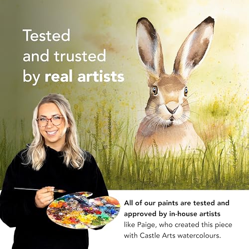 Castle Art Supplies 24 X 12ml Watercolor Paint Set for Adults - New Formula