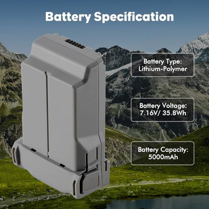 Intelligent Flight Battery Plus for DJI Mini 5 Pro 5000mAh 47 Mins Flight Time Upgrade 2026 - style: 1 Pack Battery