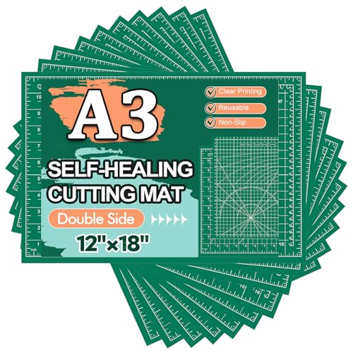 10 Pcs Self Healing Cutting Mat Bulk, 12×18 Inch Cutting Mats for Crafts - style: 10 Pack
