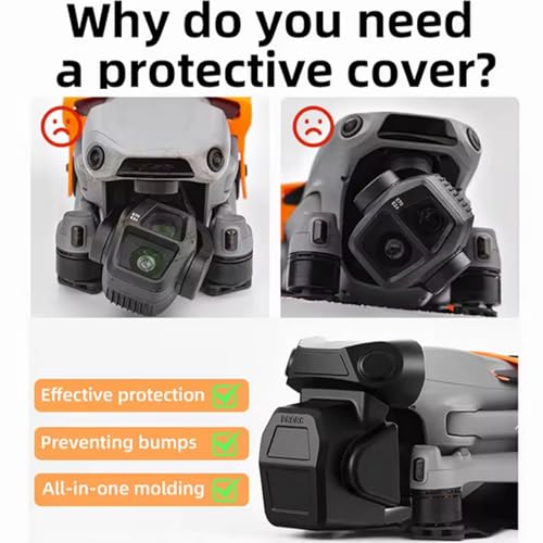 Lens Cover Gimbal Protector for DJI Air 3S Drone, Air 3S Lens Protector Lens Cap Dust Cover Accessories