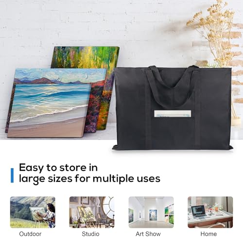 JJRING Dacron Art Portfolio Tote Bag 24'' x 32'' For 23'' x 31'' Black - size: 23''*31''