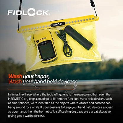 FIDLOCK Hermetic Dry Bag Flexible Magnetic Bag, Mega, Fabric Black - color: Fabric Black, size: Mega