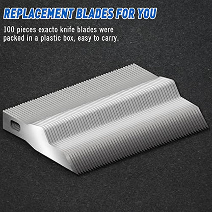 DIYSELF 100 Pack Exacto Knife Blades #16, Carbon Steel Precision Blades - style: #16