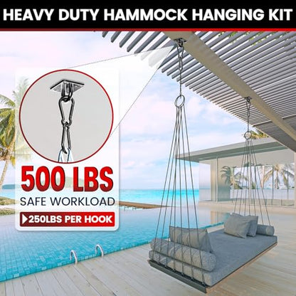 sprookber 304 Stainless Steel Pad Eye Snap Hook, M5 Ceiling Hook 500Lb,8Pcs - size: 2 Inch, style: Black Square