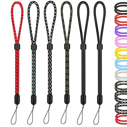 Hand Wrist Strap Lanyard 6 Pack 8inch, Adjustable Nylon Wristlet Keychain - color: Multicolor, size: 8 inches