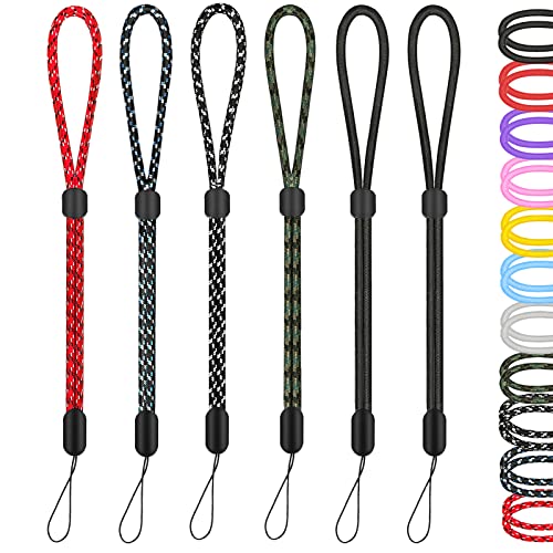 Hukado Hand Wrist Strap Lanyard, 6 Pack 9.5inch Adjustable Nylon Wristlet Straps Keychain String for Cell Phone Case Holder, AirPods Pro 2 2022, Camera, Key, GoPro, USB Drive, Ski Glove (Multi-Color) - color: Multicolor, size: 9.5 inches