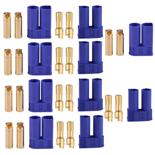 EC5 Battery Connector Plugs, 5.0mm Gold Banana Plug Bullet Connectors