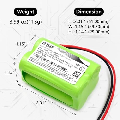 (2-Pack) 4.8V 2000mAh NiMH RX Battery for Hitec JR Receivers - color: (2-Pack) 4.8V 2000mAh 2x2AA