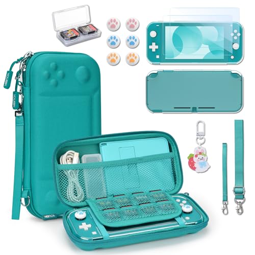 Younik Switch Lite Case, 14 in 1 Accessories Kit for NS Switch Lite (2019) - color: Green