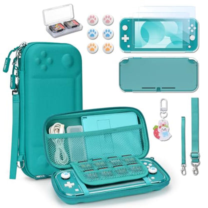 Younik Switch Lite Case, 14 in 1 Accessories Kit for NS Switch Lite (2019) - color: Green