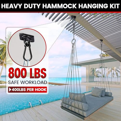 sprookber 304 Stainless Steel Pad Eye Snap Hook, M6 Ceiling Hook 800Lb,8Pcs - size: 2.3 inch, style: Black Rhombus