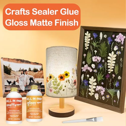 1DFAUL Crafts Sealer Gloss Matte Finish, 400ml All Purpose Craft Glue - style: A3 Gloss+Matte