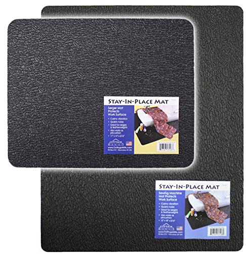 Stay-in-Place Machine Mats - 2 Pieces - 11" x 14" & 15" x 18" - Made in USA - size: 2 pc Set - 11" x 14" & 15" x 18"