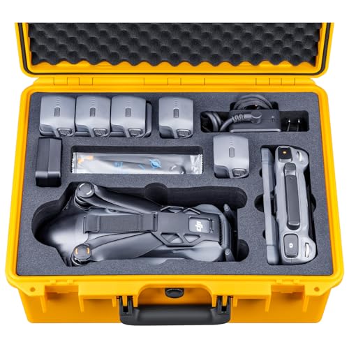 Lykus Titan M400 Hard Case for DJI Mavic 4 Pro and DJI RC Pro 2/RC2 - color: Yellow