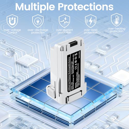 Mini 3 Pro Battery Charger Kit 2 Replacement Mini 4 Pro Drone Flight Batteries (3850mAh) and a 3 Bay Bidirectional Charging Hub Compatible with DJI Mini 3, 3 Pro, and 4 Pro Drones