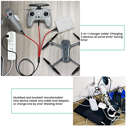 Charger for DJI Mini 4 Pro, Mini 3 Pro, Mavic 3, Air 2S Drone, with Adapter - size: 4ft Cable & Adapter