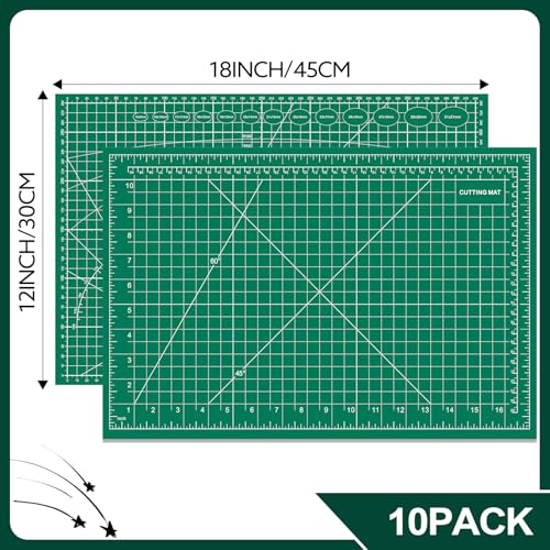 10 Pcs Self Healing Cutting Mat Bulk, 12×18 Inch Cutting Mats for Crafts - style: 10 Pack