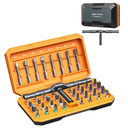 ORIA Ratchet Screwdriver Kit, 58 Teeth, 50N.m/50 KG Torque, Magnetic Design