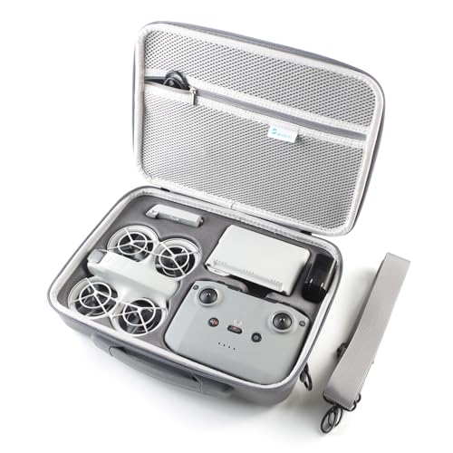 Skyreat Neo Case, Portable PU Leather Storage Neo Shoulder Bag for DJI Neo Fly More Combo Drone and RC-N3 Remote Controller Accessories