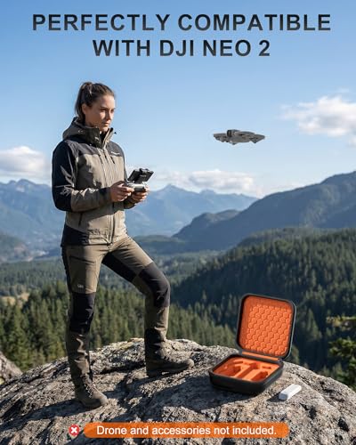 ProCase Carrying Case for Neo 2 Drone and Batteries -Orangeblack - color: Orangeblack