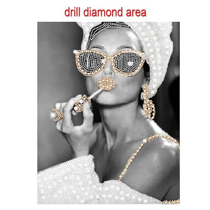 Bathroom Pearl Art Kit for Beginners,Diamond Painting Kits for Adults - color: LW504