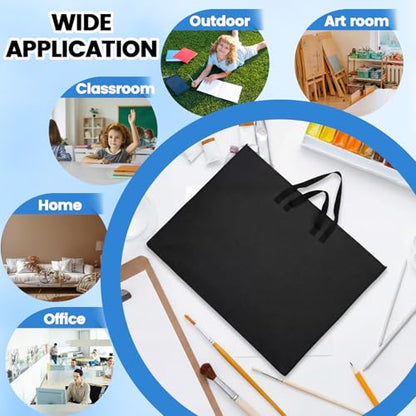 Abbylike 1 Pcs 24 x 36 Inch Art Portfolio Bag Black Large Waterproof Nylon - color: Black, size: 24 x 36 Inch