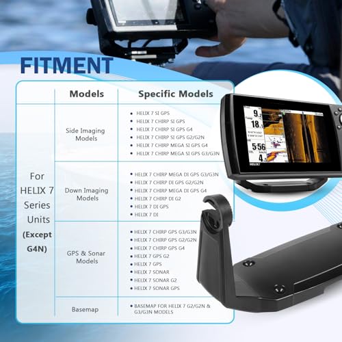740146-1 Gimbal Bracket Mounting Bracket for Helix-7 Series Fish Finders All Models丨 Comes with Knobs &Mounting Screws丨Solid Hold - style: 740146-1