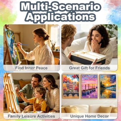 Lemon Tree Framed Paint by Numbers Kit for Adults Beginner 8x12 inch - color: Frame-OP-US10