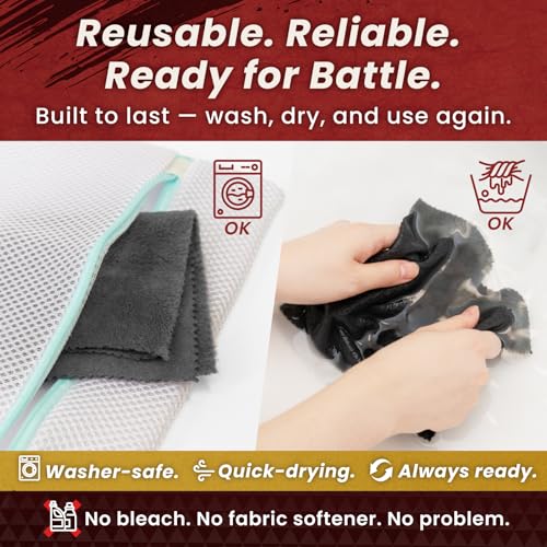 BELLEMOND 「Samurai Cloth」 Japanese Microfiber Cleaning Cloth, Large 2 Pack - size: 2 Set - Large: 13” × 13”