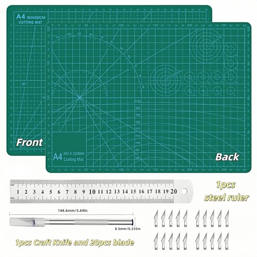 Self Healing Sewing Mat - A4 (9"x12"), 5-Ply PVC Construction