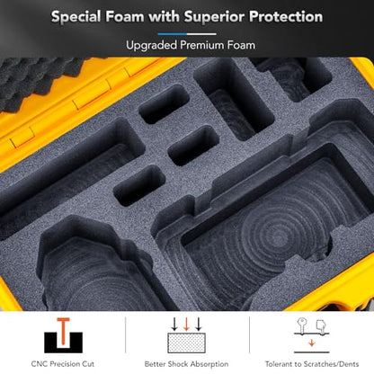 Lykus Titan AM100 Waterproof Hard Case for Potensic Atom 2/3-Axis/SE/LT - color: Yellow