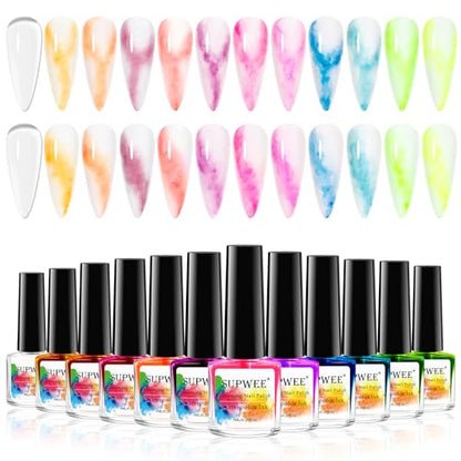 Alcohol Ink for Nails, 12 Colors Marble ink for nails - color: 731-Marble Nail Ink